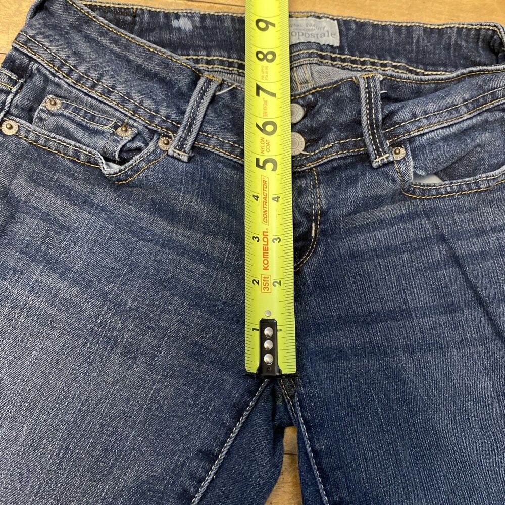 Aeropostale Hailey Jeans Women’s Size 0 Short Flare Curvy Stretch Medium Wash - Picture 4 of 11